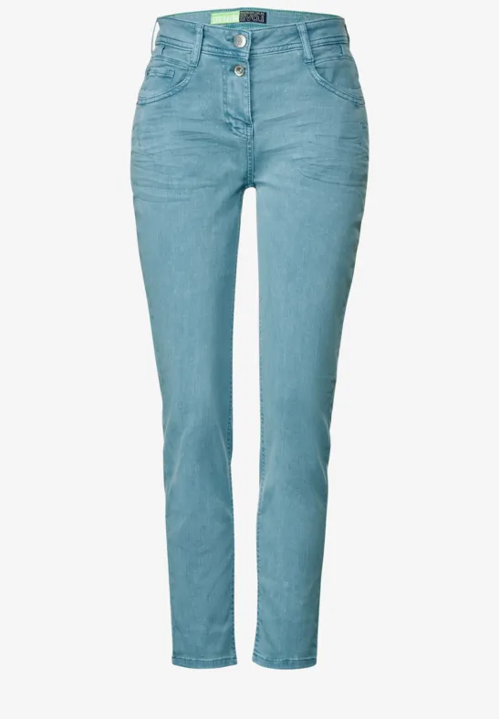 Slim Fit Hose adriatic blue