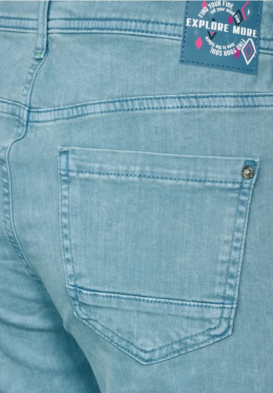Slim Fit Hose adriatic blue