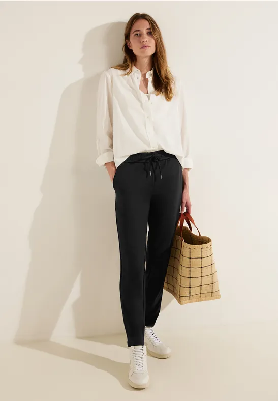 Jersey Casual Fit Hose Black