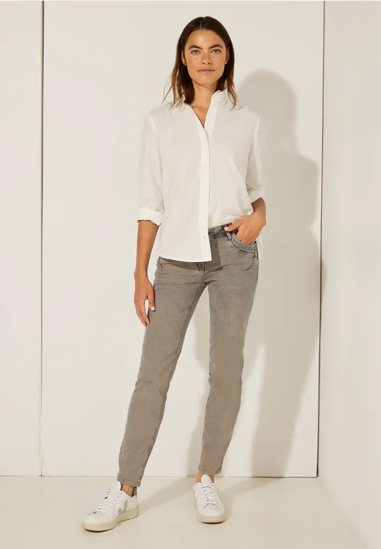 Jean coupe classique overdye soft sand beige