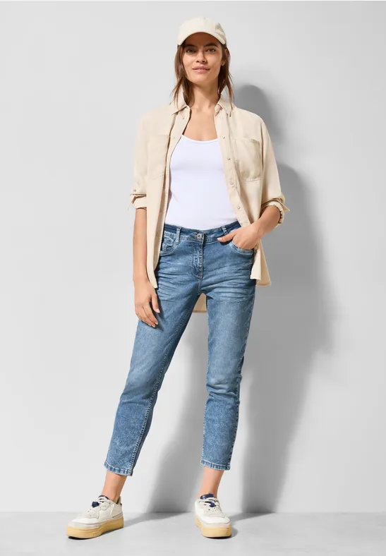 7/8 jeans in casual pasvorm light blue washed