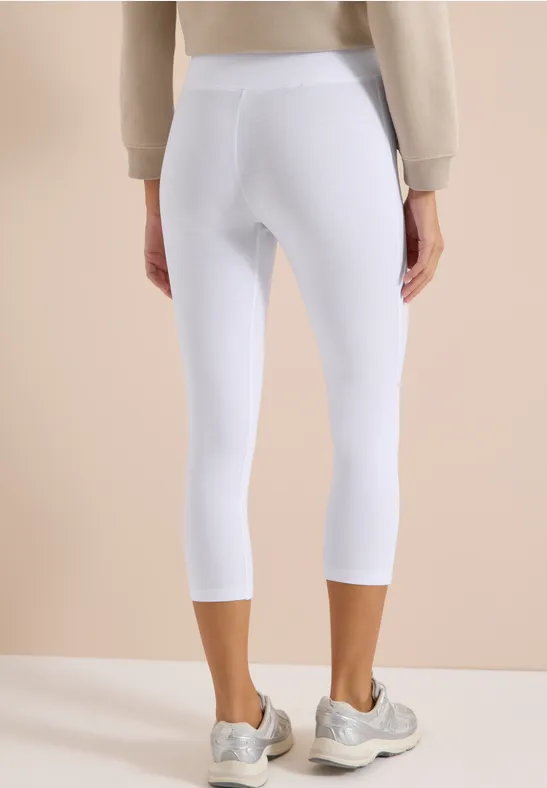 Basic 3/4 Leggings White