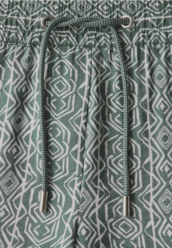 Gemusterte Shorts balmy khaki