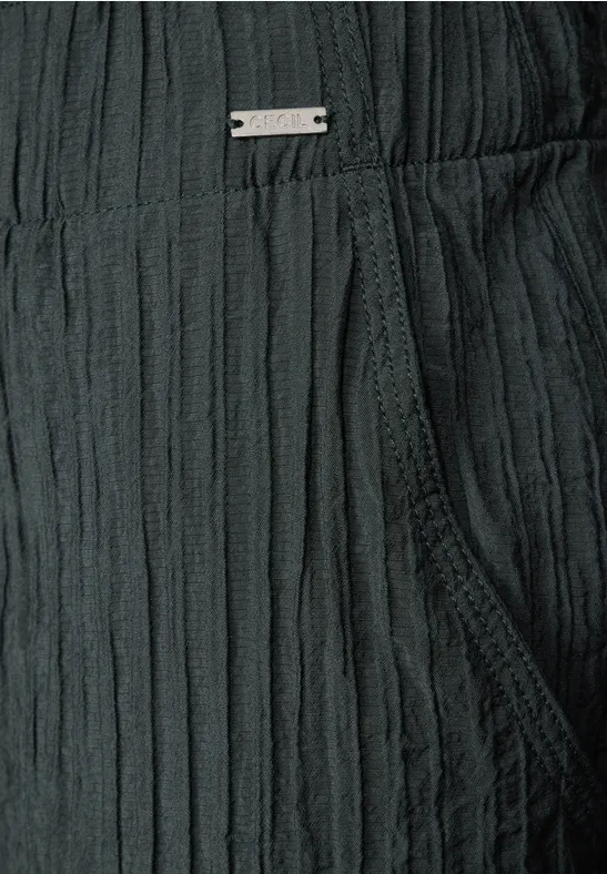 Wide Leg Strukturhose slate khaki