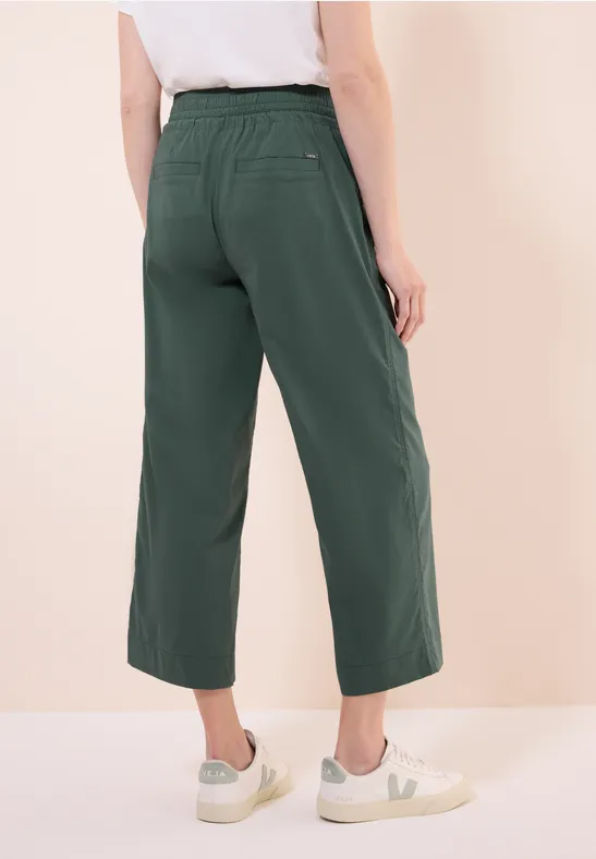 Broeken met wijde pijpen dark balmy khaki