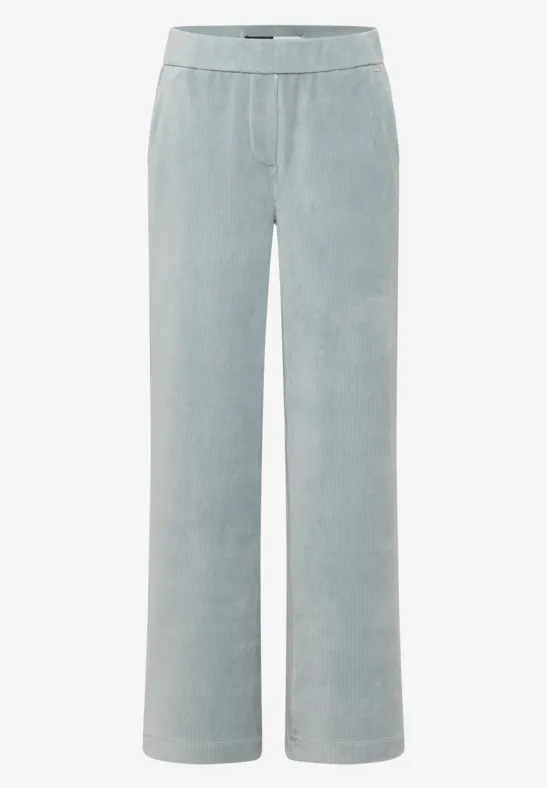 Wide Leg Cordhose light mint blue