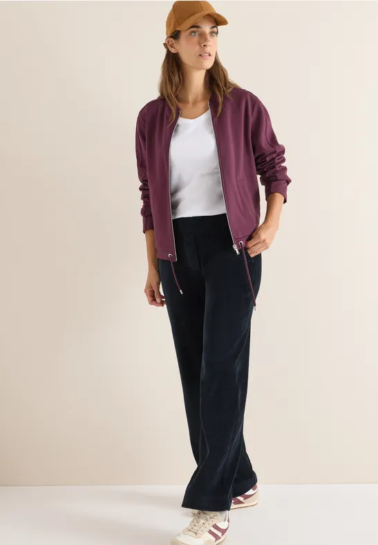 Wide Legs pantalon en velours côtelé dark blue corduroy