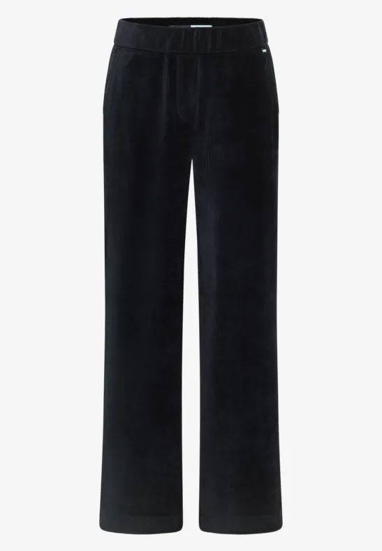 Wide Legs pantalon en velours côtelé dark blue corduroy