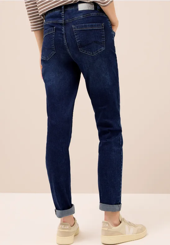 Slim Fit Jeans mid blue used wash