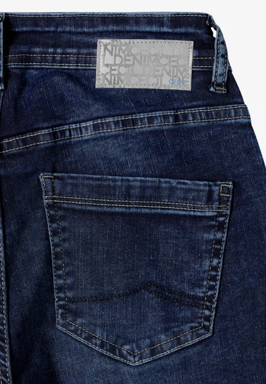 Slim Fit Jeans mid blue used wash