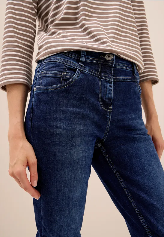 Slim Fit Jeans mid blue used wash