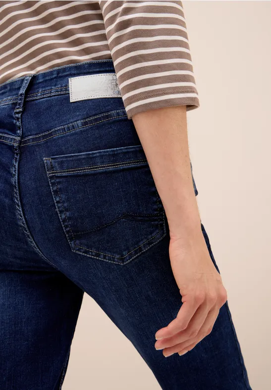 Slim Fit Jeans mid blue used wash