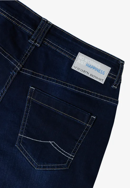 Wide Leg Jeans Dark blue wash