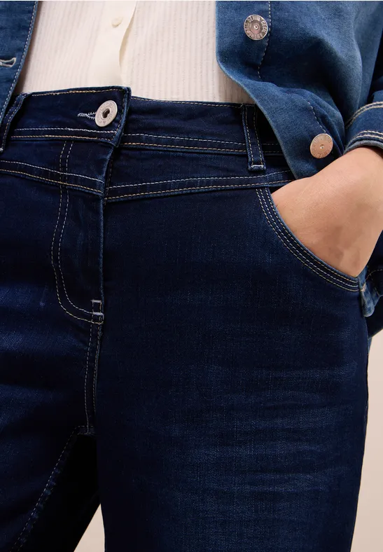 Wide Leg Jeans Dark blue wash