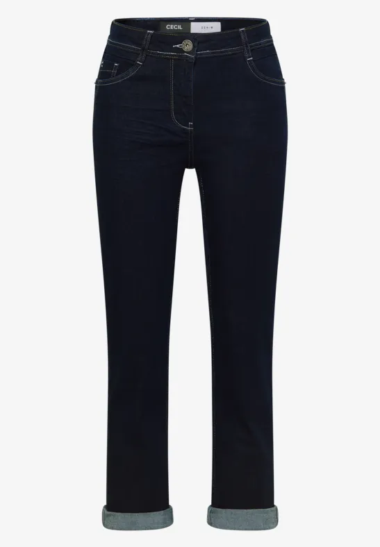 Straight Leg Jeans rinsed wash