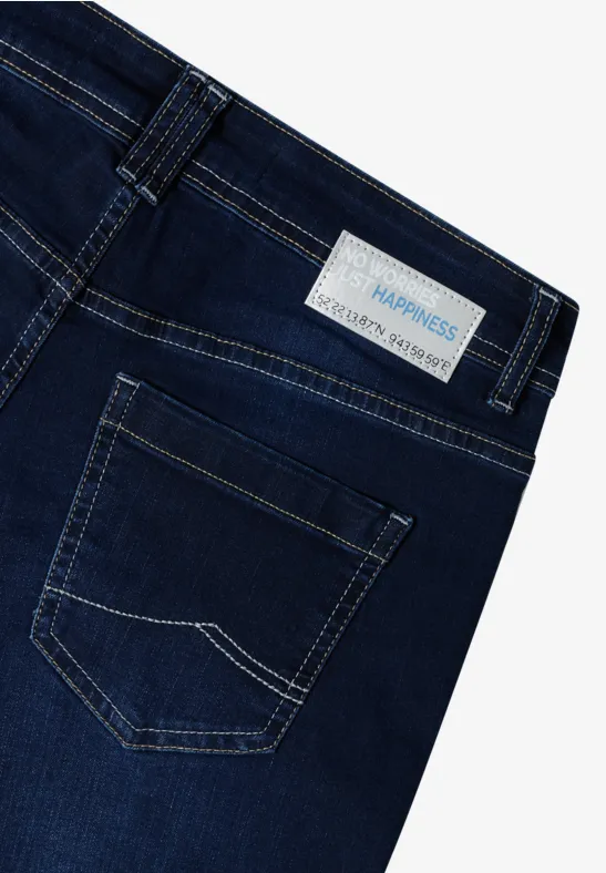 Wide Leg Jeans Dark blue wash