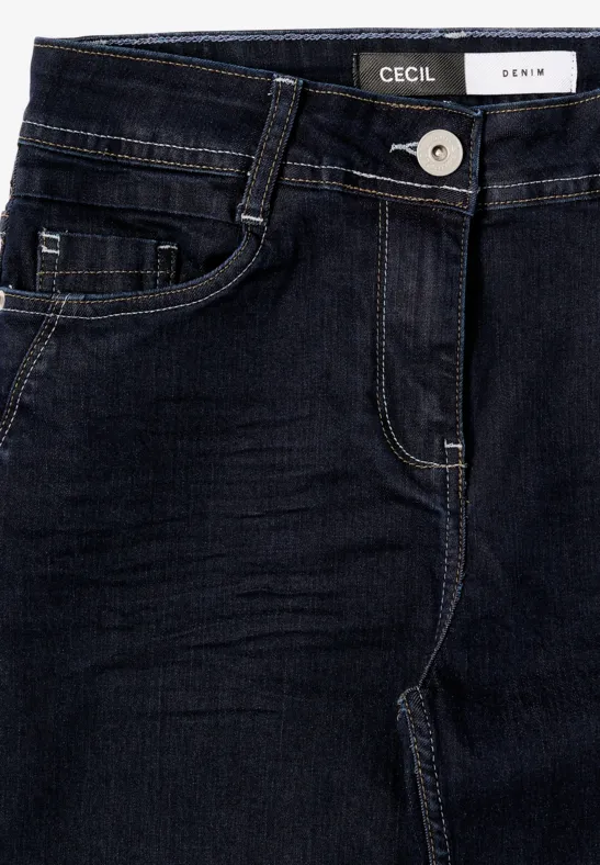 Straight Leg Jeans rinsed wash