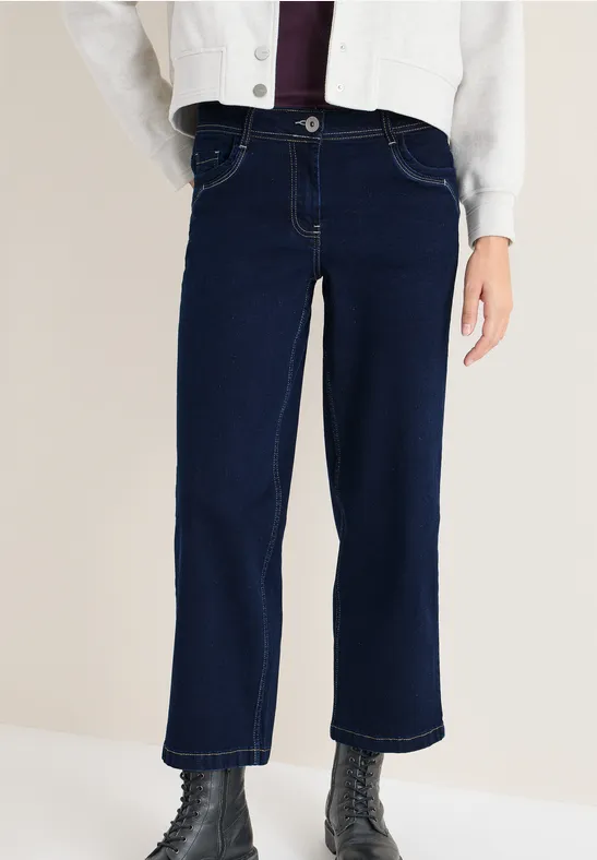 Wide Leg Rinsed Jeans rinsed wash