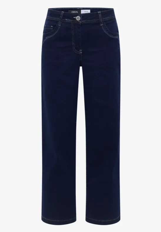 Wide Leg Rinsed Jeans rinsed wash