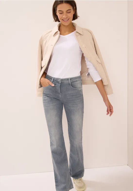 Bootcut Jeans mid grey random wash