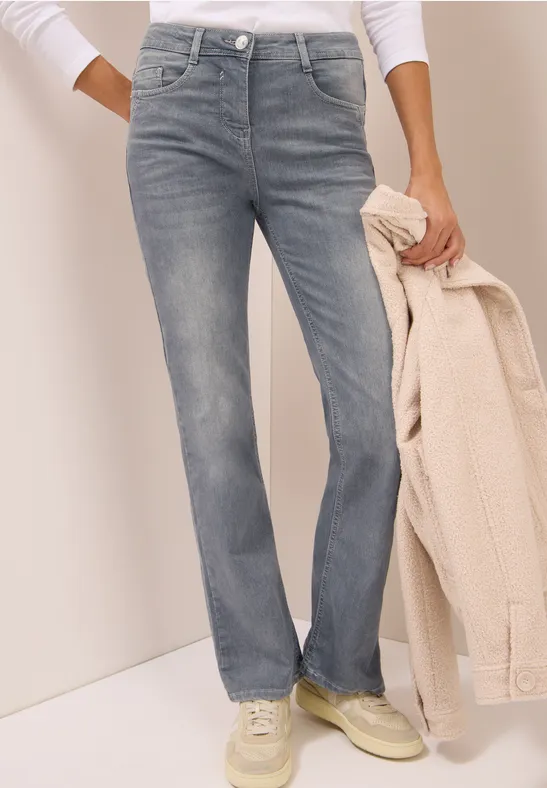 Bootcut Jeans mid grey random wash