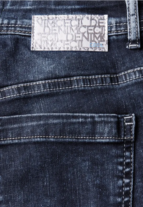 Jeans Bootcut mid blue used wash