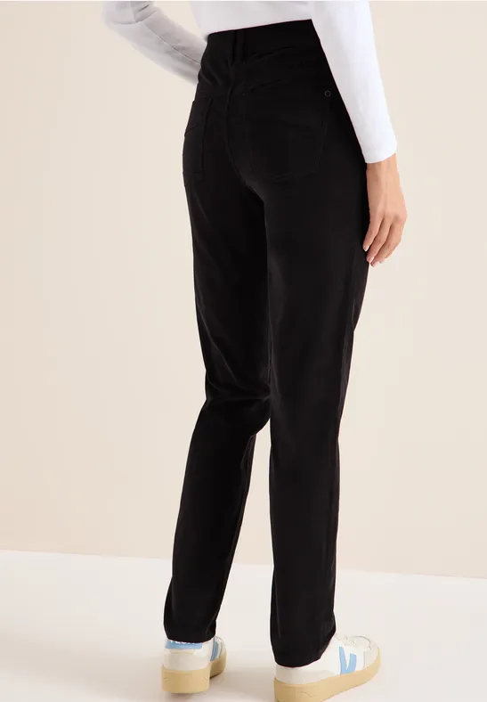 Slim Fit Cordhose carbon grey