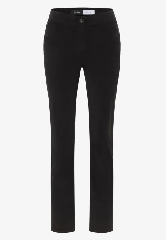 Slim Fit Cordhose carbon grey