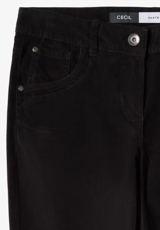 Slim Fit Cordhose carbon grey