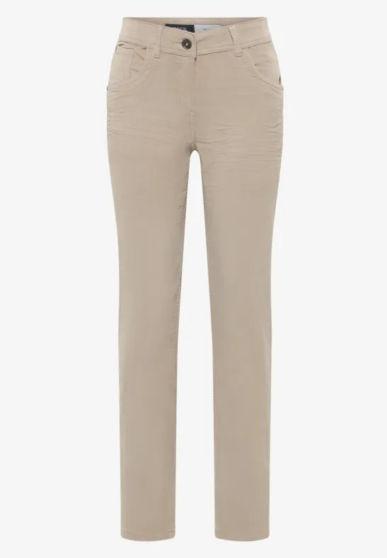 Slim Fit Cordhose silvery beige
