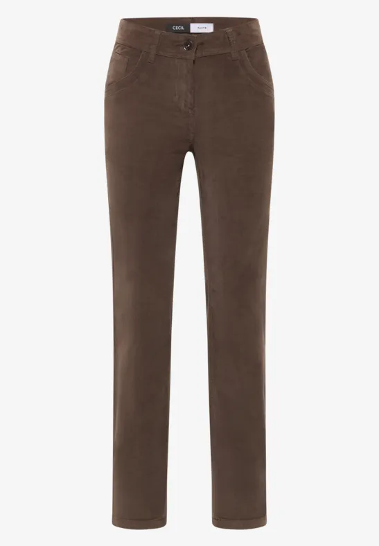 Slim Fit Cordhose misty taupe