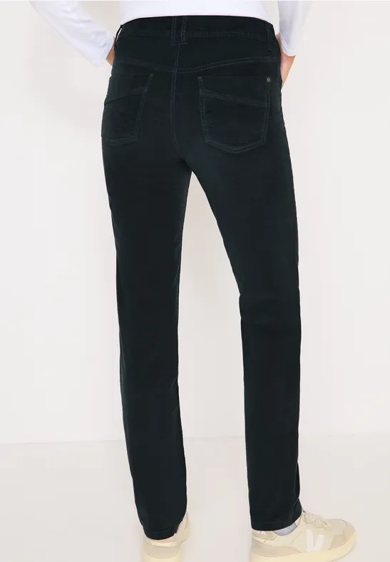 Slim Fit Cordhose dark emerald green