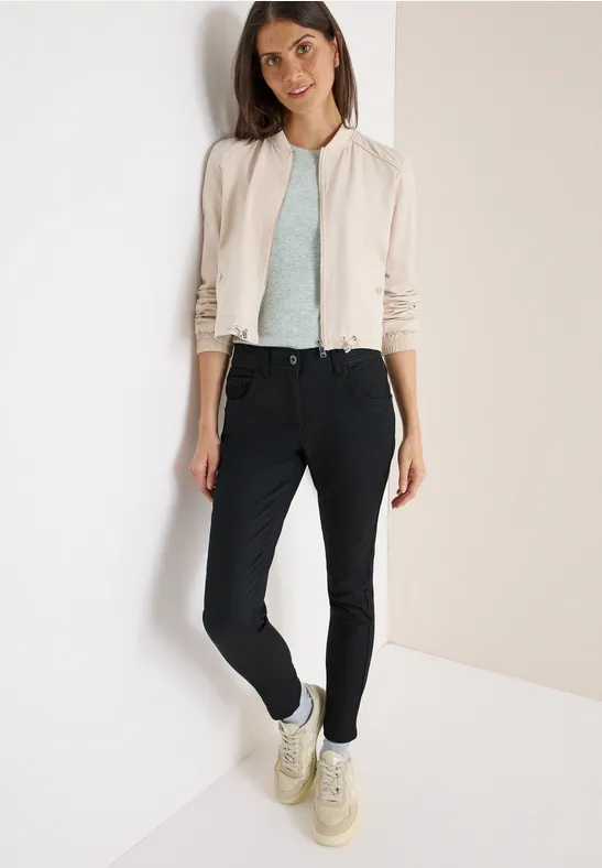 Hose im Leder-Look Black