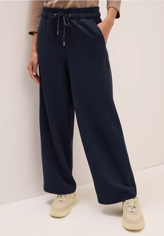 Spodnie z prostymi nogawkami urban dark blue