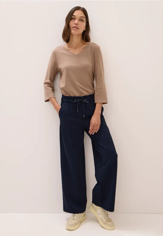 Spodnie z prostymi nogawkami urban dark blue