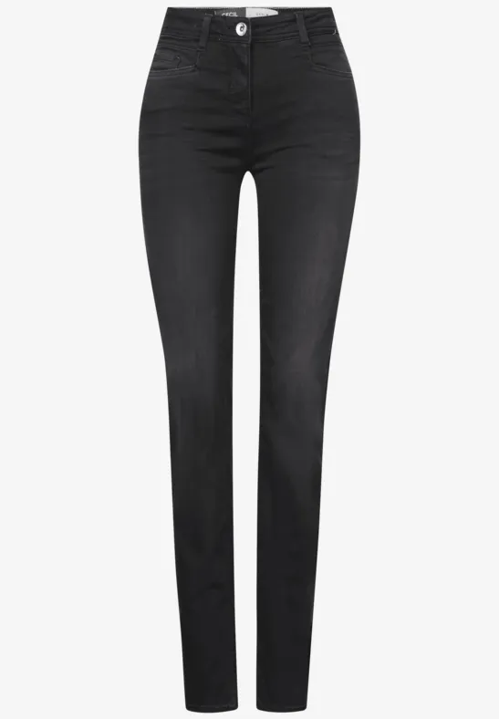 Straight Legs jeans dark grey washed