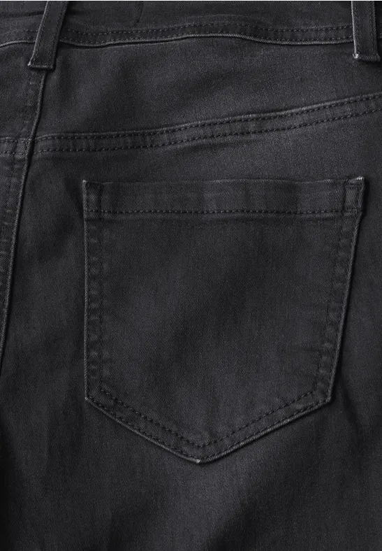 Straight Legs jeans dark grey washed