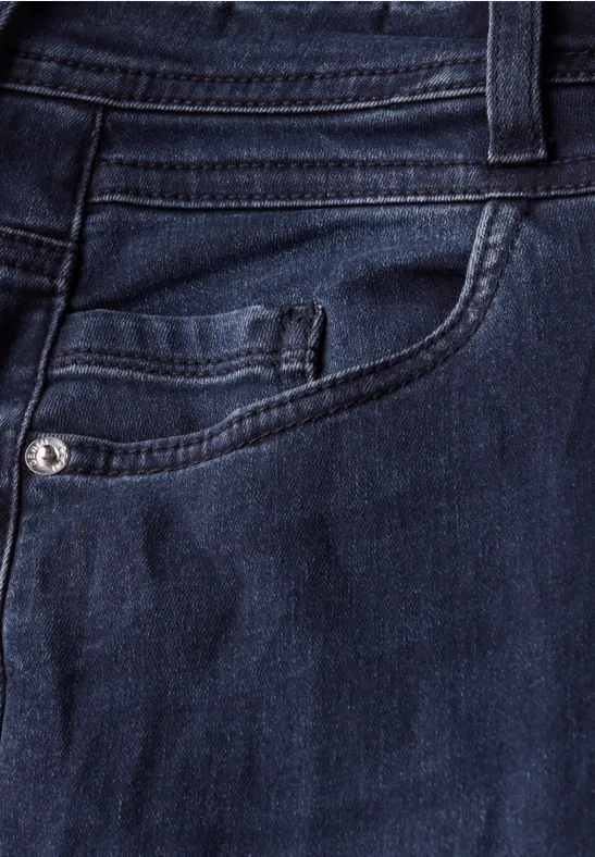 Straight Legs jeans blue black random wash