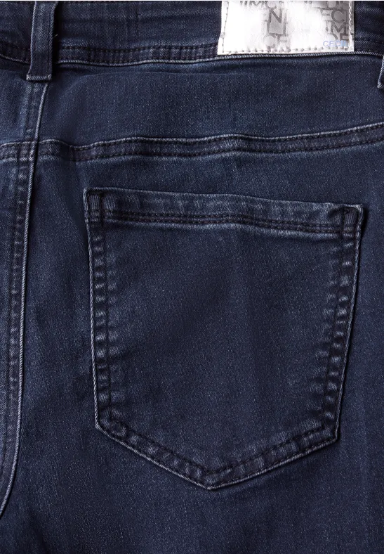 Straight Legs jeans blue black random wash