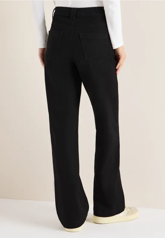 Wide Leg Jeans Black