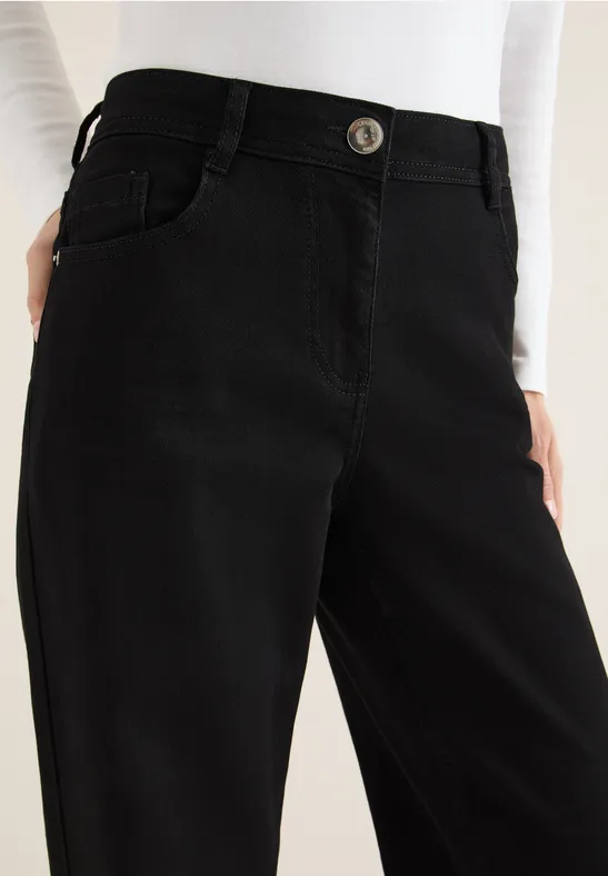 Wide Leg Jeans Black