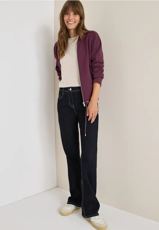 Uitgerolde Bootcut jeans rinsed wash