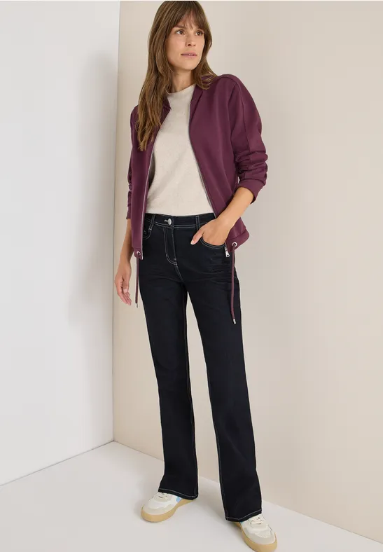Uitgerolde Bootcut jeans rinsed wash