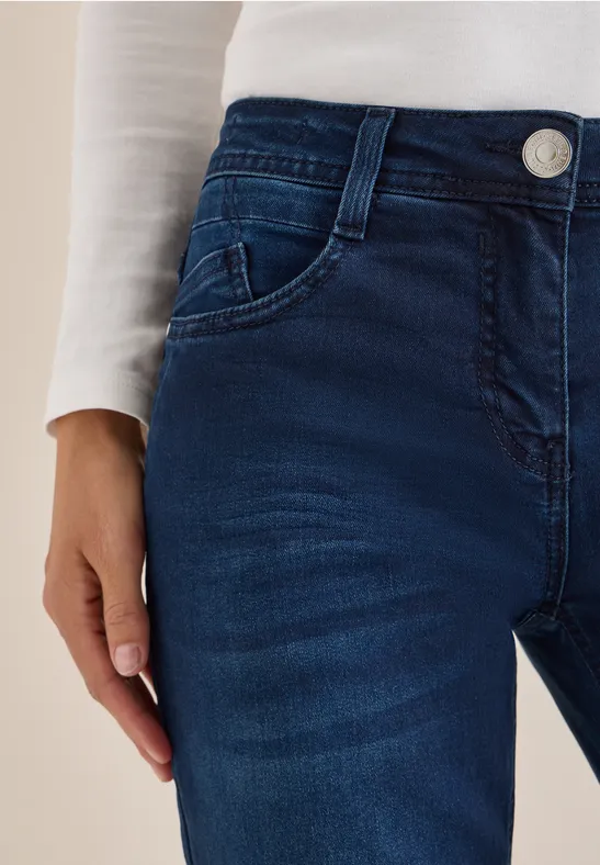 Jeans Slim Fit blue black random wash