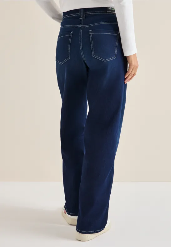 Wide Leg Jeans Dark blue wash