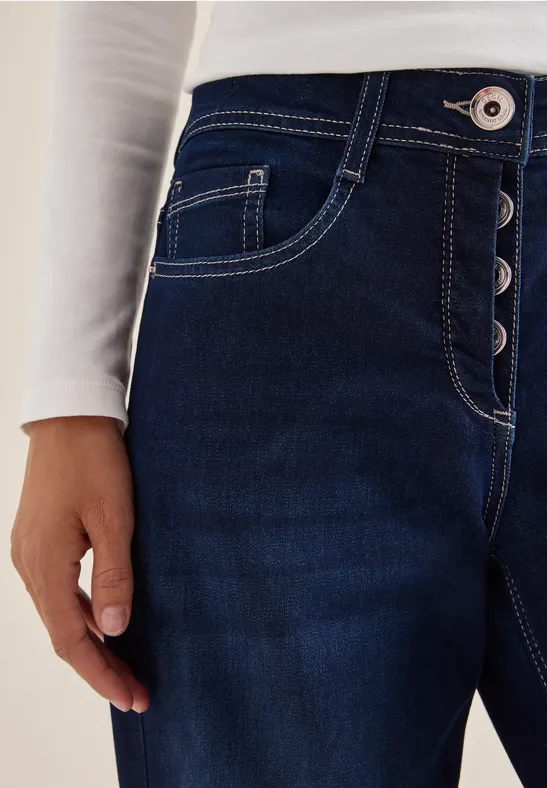 Wide Leg Jeans Dark blue wash