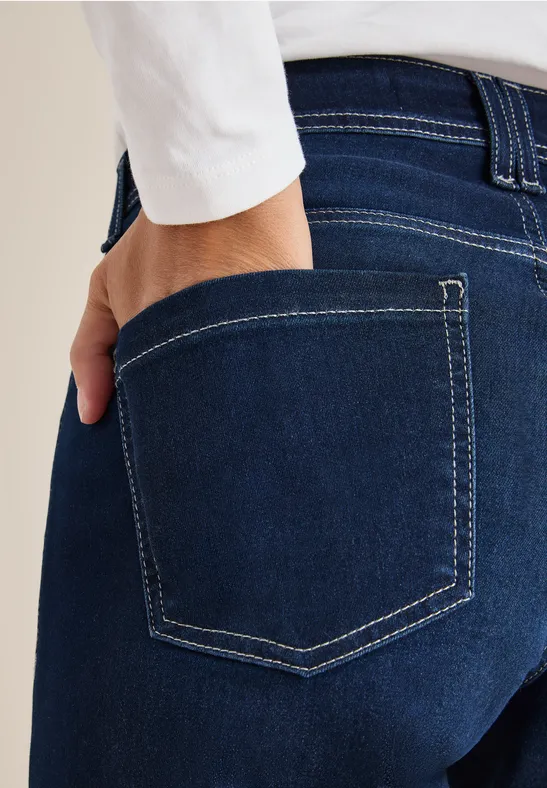 Wide Leg Jeans Dark blue wash