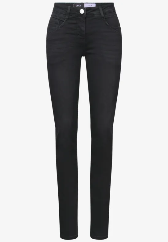Casual jeans dark grey washed