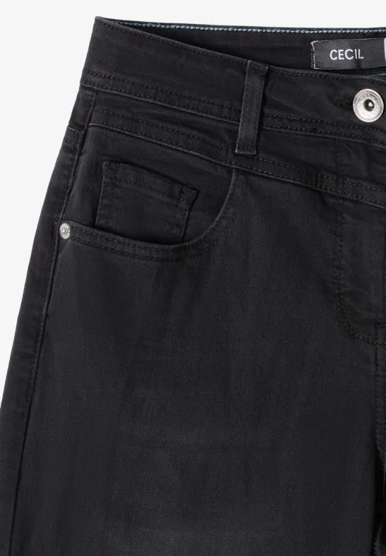 Wide Legs Jeans dark grey washed