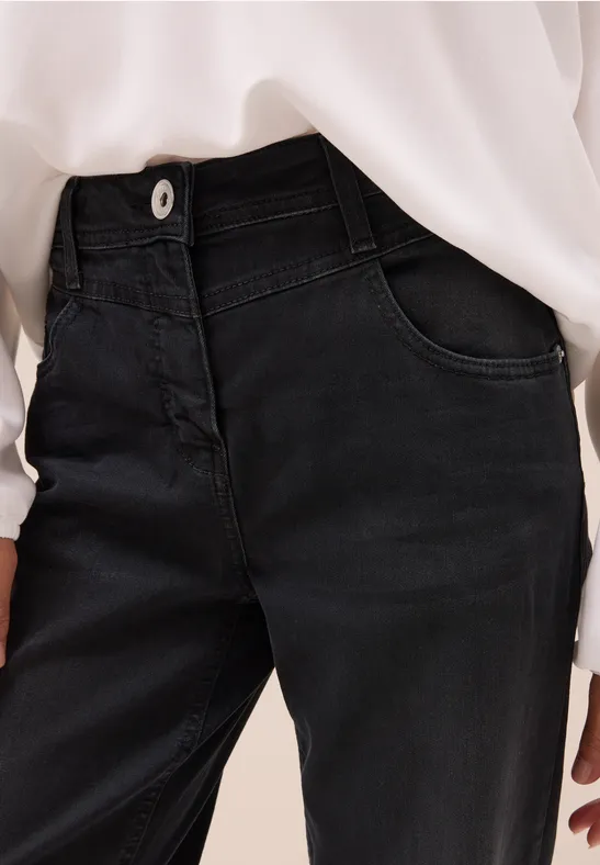 Wide Legs Jeans dark grey washed
